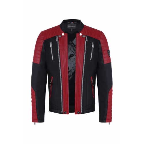 Jacket Manoir Leather Red
