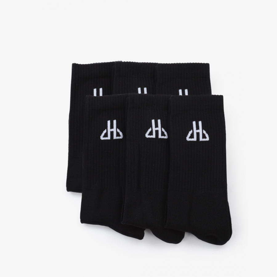 Socks Black Star - Set 6 Pack