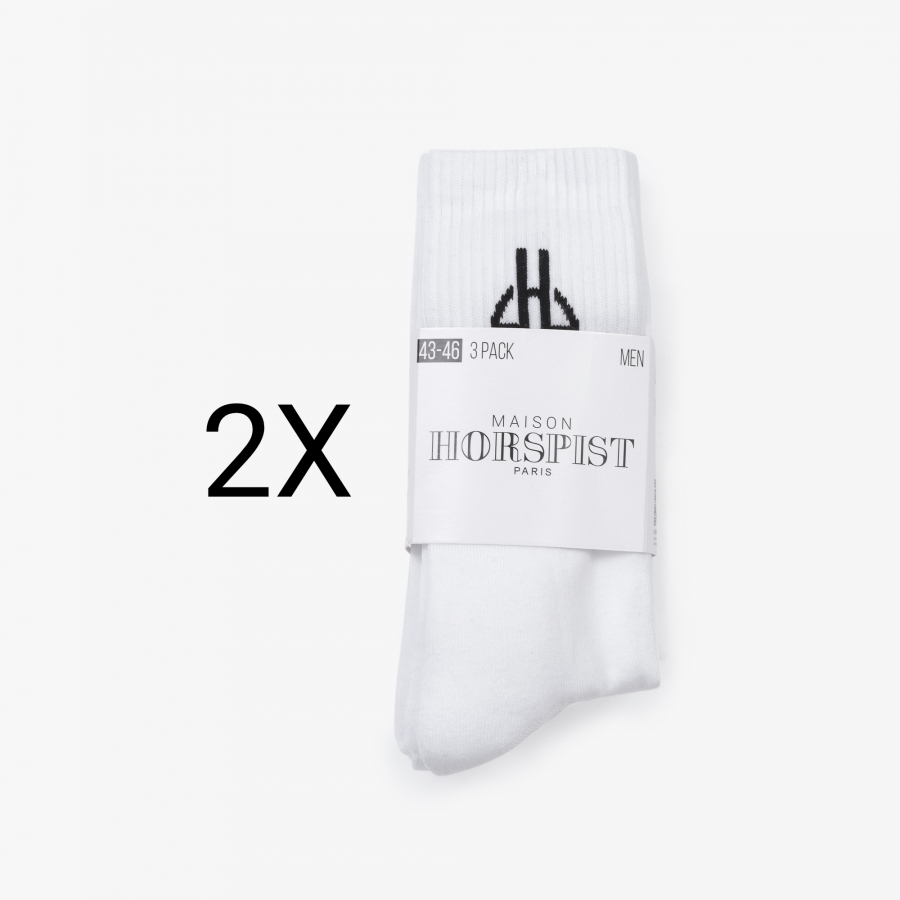 Socks White Star - Set 6 Pack