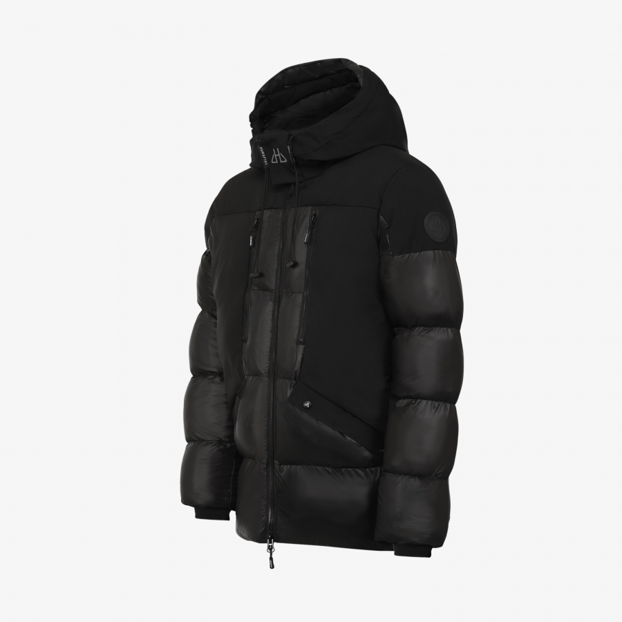 Down Jacket Monochrome Black