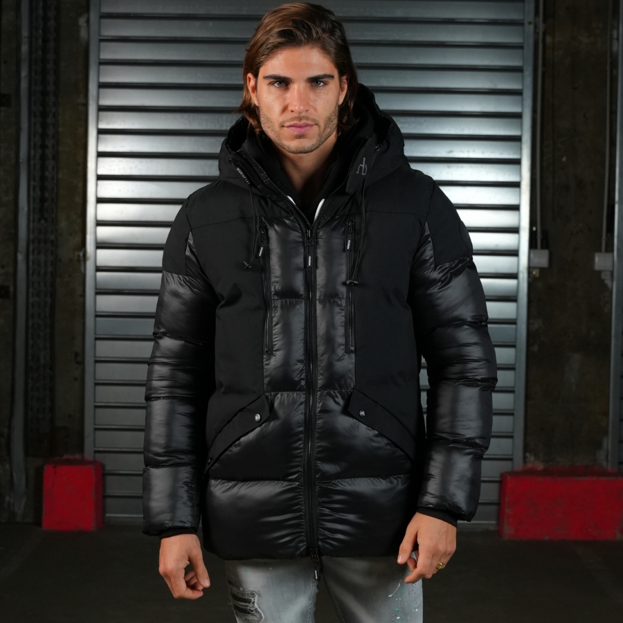 Down Jacket Monochrome Black