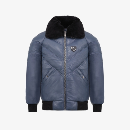 Down Jacket Nanga leather Denim