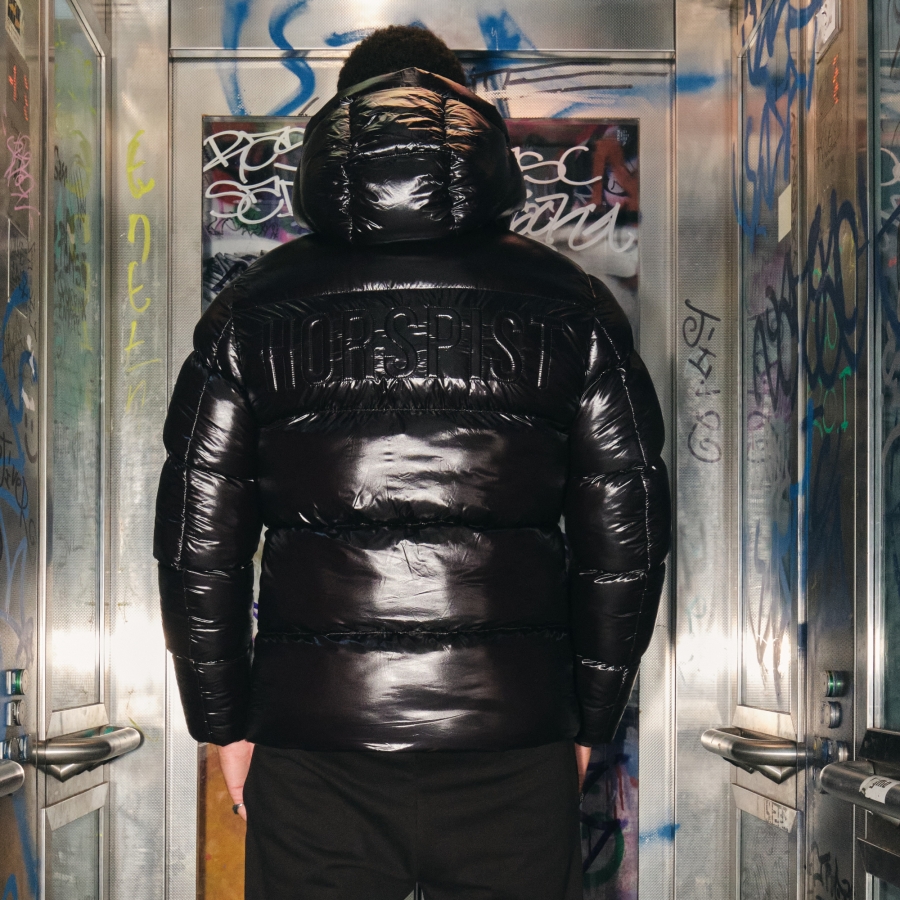 Down Jacket Buzz Shiny Black