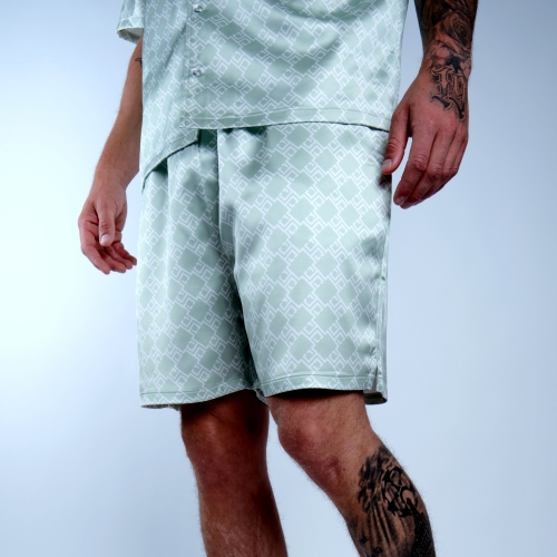 Short Savone Monogramme Vert Sauge