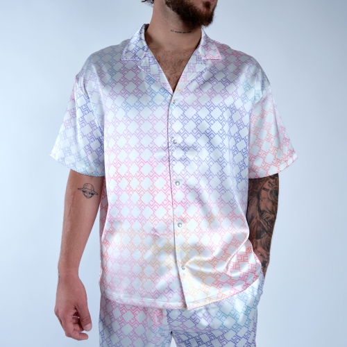 Chemise Catane Monogramme Blanc Multico