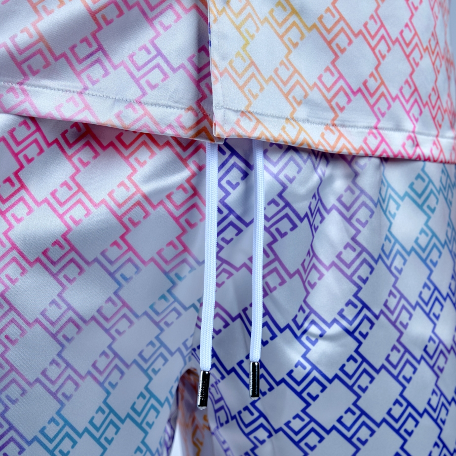Short Savone Monogramme Blanc Multico