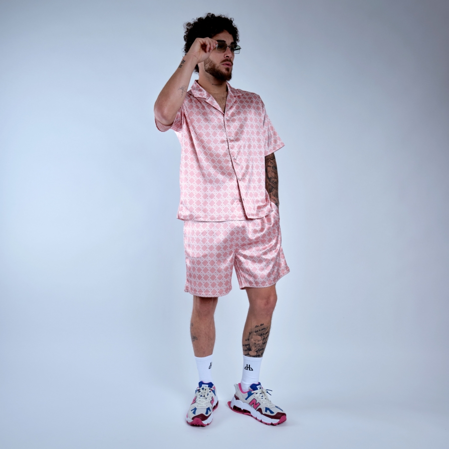 Short Savone Monogramme Vieux Rose